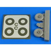 ARS2224 [1/32 レジン製ディティールアップパーツ ビュッカー Bu131D ホイール (スポーク型) 塗装マスクシール付 (ICM用)]