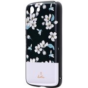LP-19SX2HVDB [Xperia Ace 用 耐衝撃ハイブリッドケース 「PALLET AIR Katie」 フラワーブラック]
