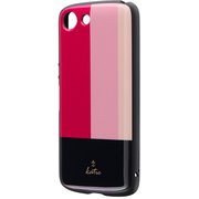 LP-19SX2HVDE [Xperia Ace 用 耐衝撃ハイブリッドケース 「PALLET AIR Katie」 トリコロールピンク]