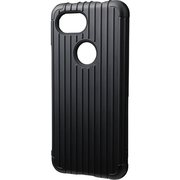 Pixel 3a Black Rib Hybrid Shell Case [シェル型ハイブリッドケース]