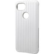 Pixel 3a XL White Rib Hybrid Shell Case [シェル型ハイブリッドケース]