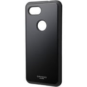 Pixel 3a Black Glassty Glass Hybrid Shell Case [シェル型ハイブリッドケース]