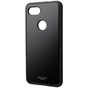 Pixel 3a XL Black Glassty Glass Hybrid Shell Case [シェル型ハイブリッドケース]