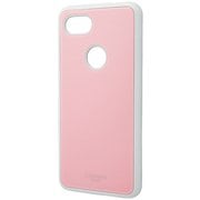 Pixel 3a XL Pink Glassty Glass Hybrid Shell Case [シェル型ハイブリッドケース]