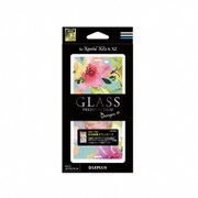 LP-XPXZSFGD02 [Xperia XZ/XZs SO-03J/SOV35/SoftBank用 ガラスフィルム 全画面保護 Design ＋ Flower カラフル]