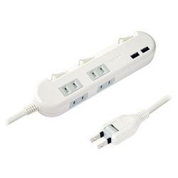 4ACタップ2USB充電 1.2m AC-010