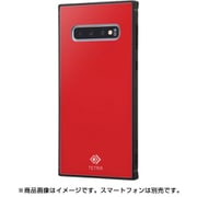 Galaxy S10 耐衝撃ガラスケース TETRA /レッド RT-GS10T2B/R