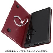 Galaxy S10 手帳型 耐衝撃レザーケース KAKU リング付360 ピタッとカバー/レッド IN-GS10KBC1/R