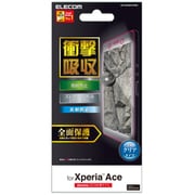 PD-XACEFLFPRN [Xperia Ace 用 フルカバーフィルム 衝撃吸収/透明/防指紋/反射防止]