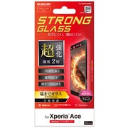 PD-XACEFLGHRBK [Xperia Ace 用 フルカバーガラスフィルム 超強化/ブラック]