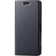 PD-XACEPLFUBK [Xperia Ace 用 ソフトレザーケース 薄型/磁石付/ブラック]