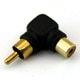 RCA L型変換アダプタ 金メッキ R-L