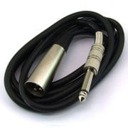M-15MM [φ6.3mmモノラルプラグ → XLR3 11Cオスプラグ変換ケーブル 1.5m]