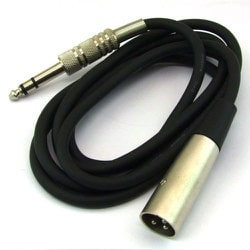 S-15MM [φ6.3mmステレオプラグ → XLR3 11Cオスプラグ変換ケーブル 1.5m]