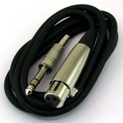 S-15MF [φ6.3mmステレオプラグ → XLR3 11Cメスプラグ変換ケーブル 1.5m]
