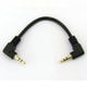 両端φ3.5mmステレオプラグケ-ブル L型 OFC 金メッキ 15cm SS-015AA