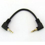 SS-015AA [両端φ3.5mmステレオプラグケ-ブル L型 OFC 金メッキ 15cm]