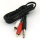 φ6.3mmステレオ（プラグ）-金メッキ RCA×2（赤、白）変換ケーブル OFC 1.5m 63SR2-15