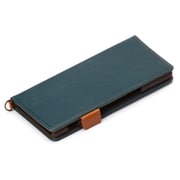 PG-XP1FP02BL [Xperia 1用 フリップカバー PUレザー ダメージ加工 ブルー]