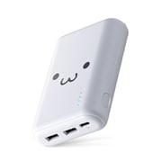 DE-C15L-10050WF [モバイルバッテリー リチウムイオン電池 おまかせ充電対応 まとめて充電対応 Type-C入力対応 10050mAh 合計3.6A USB-A出力2ポート PSE適合 ホワイトフェイス]