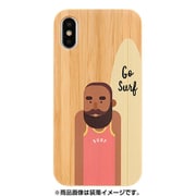 iPhone XS/X用 BAMBOO RUBBER ケース GO SURF