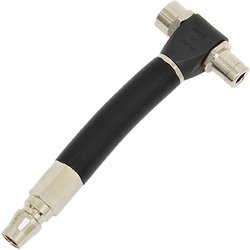KAC-Dx-P 簡単エアーチャック ツインヘッド プラグ式 英式/仏式 307-00002