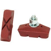 PSC-A-H アルミリム用全天候ブレーキシュー ヘッダー付き袋入り レッド 510-20113