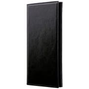 AQUOS R3 極薄一枚革フラップケース PAGE ブラック LP-19SQ1LPPBK