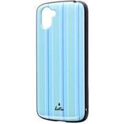 AQUOS R3 耐衝撃ハイブリッドケース PALLET AIR Katie ストライプソーダ LP-19SQ1HVDH