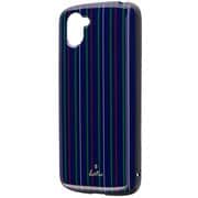 AQUOS R3 耐衝撃ハイブリッドケース PALLET AIR Katie ストライプネイビー LP-19SQ1HVDI