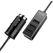 フラッシュカーチャージャー4USB 5V,2.4A BK