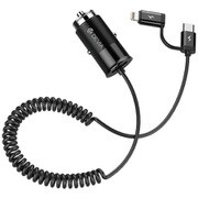フラッシュカーチャージングケーブル 5V,2.4A BK