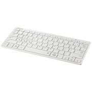 Bluetoothキーボード 日本語配列 テンキーレス パンタグラフ ホワイト BSKBB318WH