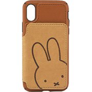 MF-48BR [iPhone XS/X カードフラップケース ミッフィー ブラウン]