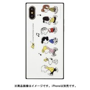 SNG-410C [iPhone XS/X スクエアガラスケース ピーナッツ みんな]
