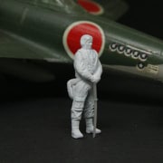 NSF72012 旧日本海軍パイロット WWII IJN Fighter Pilot resin figure [1/72スケール レジン製ミリタリーフィギュア]