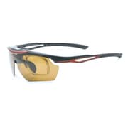 ES-S114 3（BK/RD） [跳上げ 偏光サングラス 度付きレンズ装着用インナーフレーム付属（フレームカラー：ブラック×レッド）]