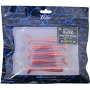 Sグラビティーシャッドワーム 3 ピンクシルバーレッドフレーク