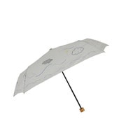折りたたみ傘 tenoe テノエ NATURAL 55cm 手開き式 軽量 205g UV90％以上 安全カバー付き 鳥の形のボタン付き ことりの追いかけっこ 92015