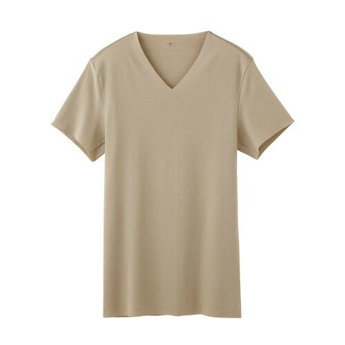 Yv1515 Vネックtシャツ メンズ クリアベージュ Llサイズ インナーシャツ Yv1515 Vネックtシャツ メンズ クリアベージュ Llサイズ インナーシャツ