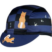 サイクルキャップ 自転車で散歩ですか? ブルー