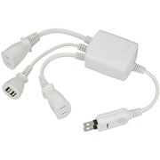 電源分配コード USB2個口付 HS-T2C10U2K3-W