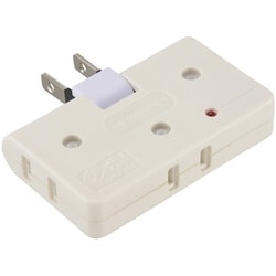 雷に強いコーナータップ 3個口 白 HS-AKS3PBT-W