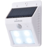 ソーラー発電式 LEDセンサーウォールライト ホワイト LS-S1084C-W