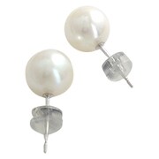 アコヤパールピアス K18WG/9.0mmup