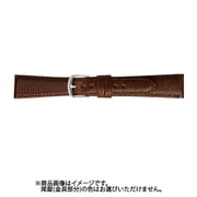 BTA020BN [時計バンド リザード ステッチ入り 16ミリ チョコ]