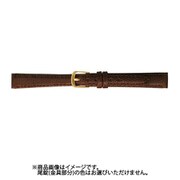 BTA520BL [時計バンド リザード ステッチ入り 14ミリ チョコ]