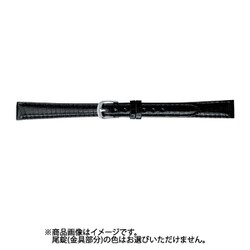 BTA552AH [時計バンド リザード Ｌサイズ 管幅11ミリ 美錠幅8ミリ ブラック]
