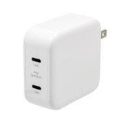 Power DeliveryとQuick Charge 3.0対応 かしこく超速充電 Type-C2ポート搭載 ACUSB充電器 ホワイト OWL-ACTC2PD-WH