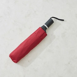 折りたたみ傘 晴雨兼用 Sharely（シェアリー） 55cm 手開き式 軸をずらした傘 UV加工 撥水加工 レッド EF-UM02